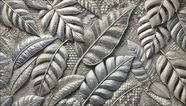 Folhas com textura em tons suaves. Folhas com textura em tons suaves.