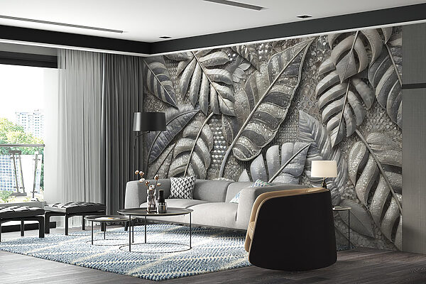 Folhas com textura em tons suaves. Folhas com textura em tons suaves.