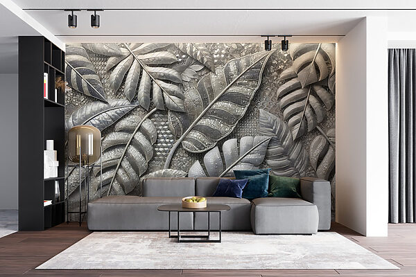 Folhas com textura em tons suaves. Folhas com textura em tons suaves.