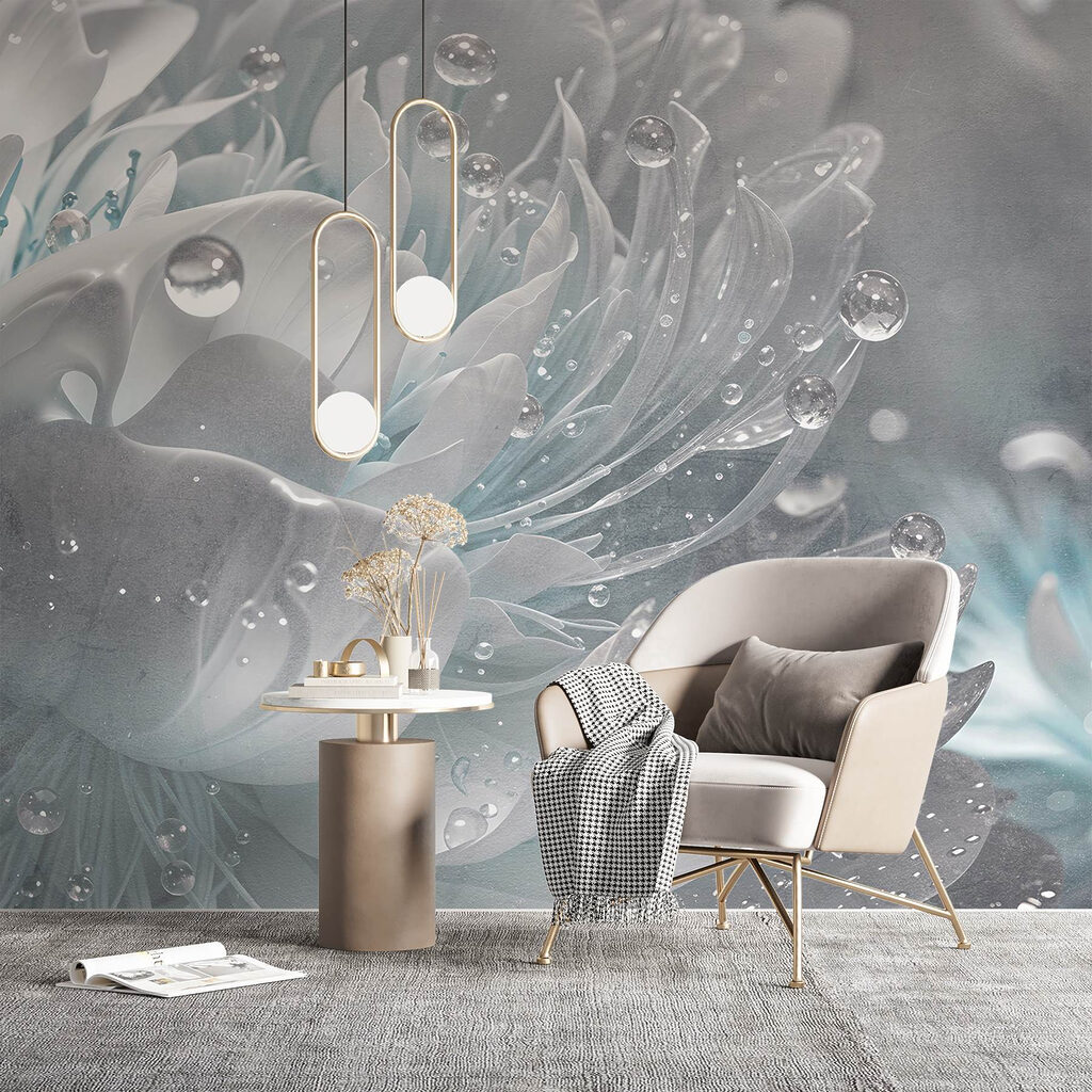 Delicate petals with morning dew