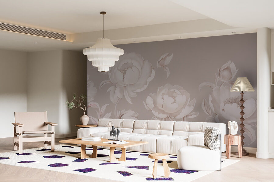 Papel de parede com flores