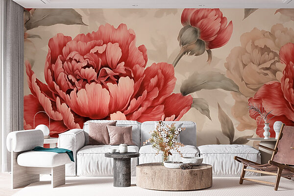 Flores exuberantes em tons suaves. Flores exuberantes em tons suaves.