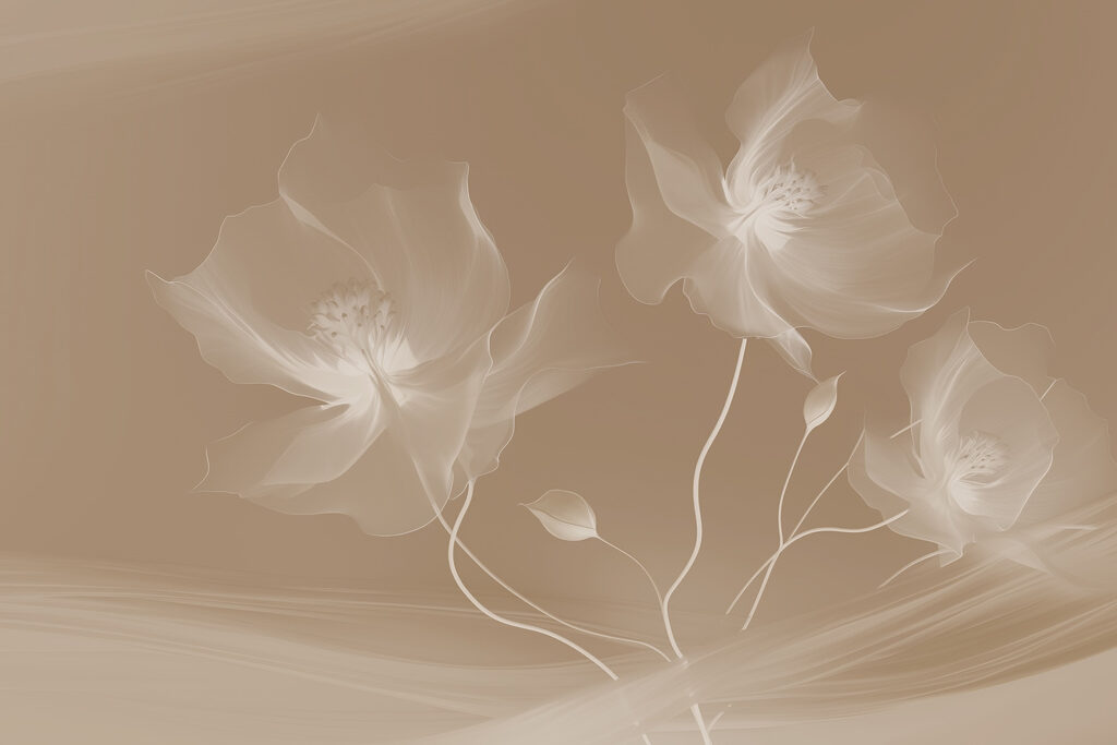 Flores delicadas em tons suaves Flores delicadas em tons suaves