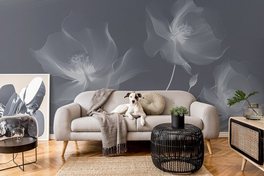 Delicate blooms in soft shades