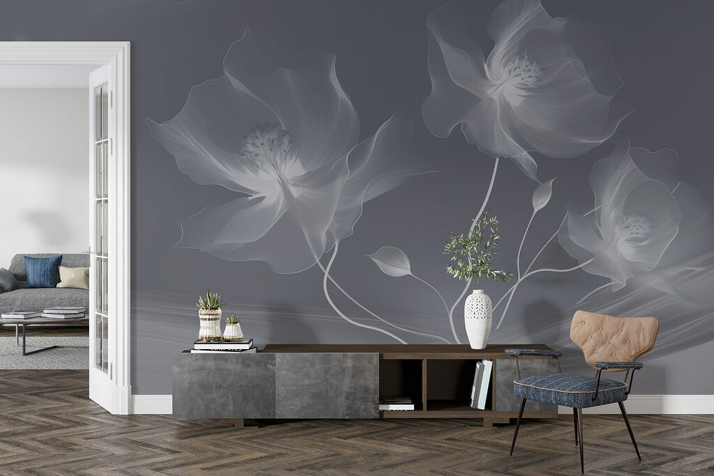 Delicate blooms in soft shades