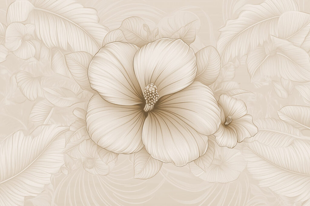 Flores suaves sobre um fundo delicado Flores suaves sobre um fundo delicado