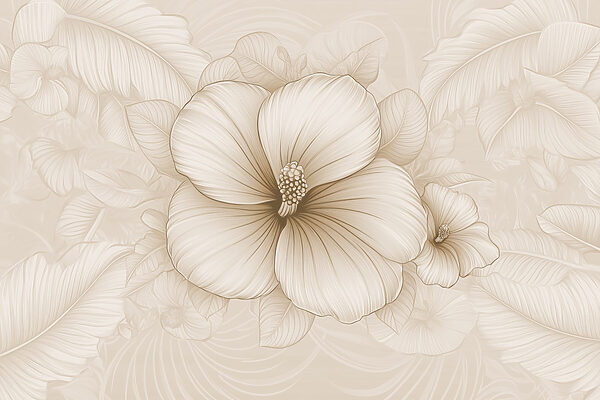 Flores suaves sobre um fundo delicado Flores suaves sobre um fundo delicado