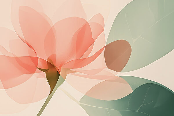 Flor com folhas Flor com folhas