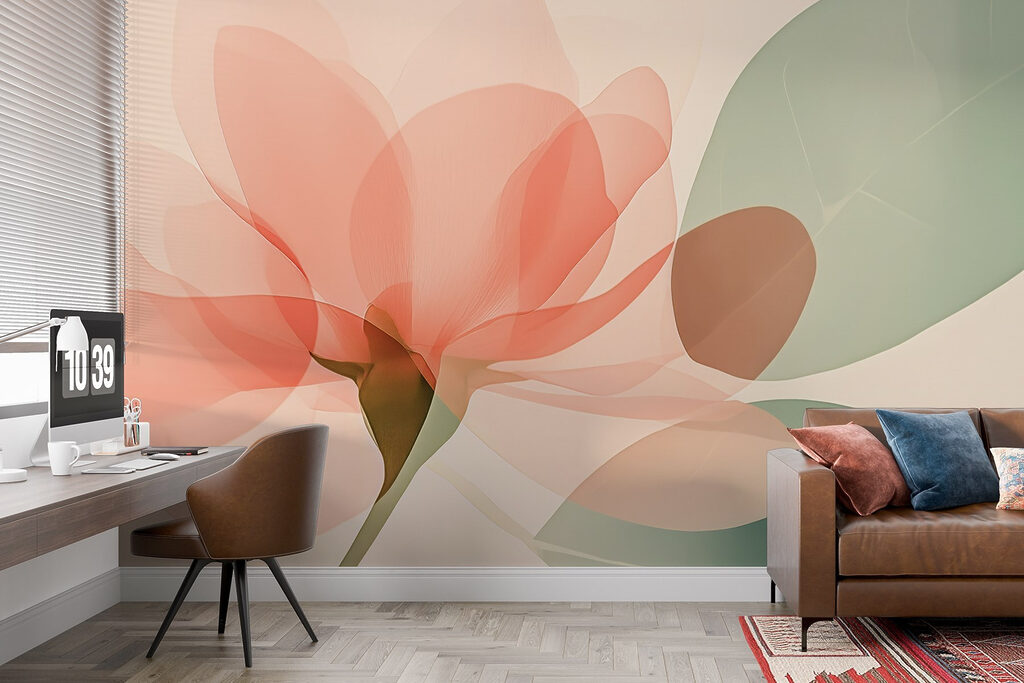 Flower with leaves Flower with leaves