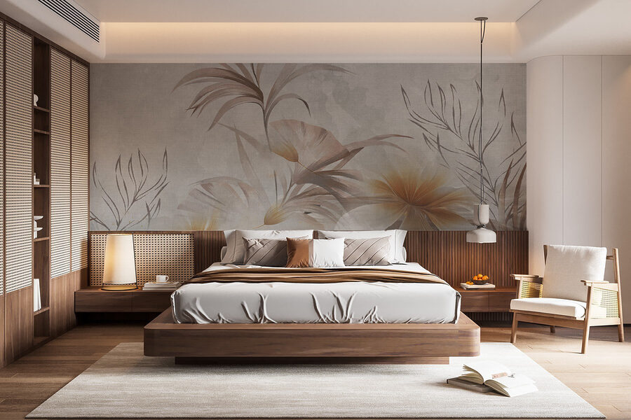 Design floral elegante com tons suaves