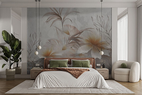 Design floral elegante com tons suaves Design floral elegante com tons suaves