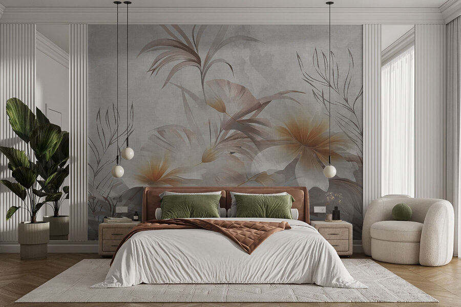 Design floral elegante com tons suaves