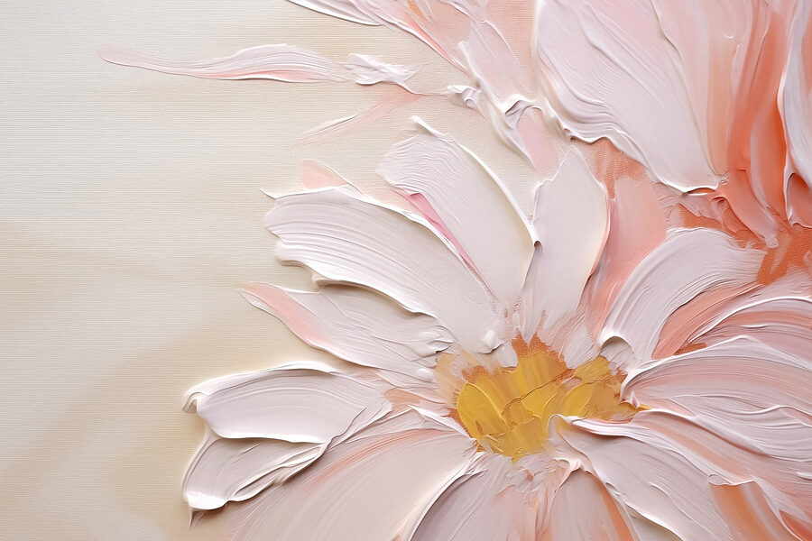 Pintura de uma flor Pintura de uma flor