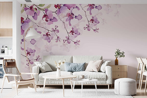 Orquídeas delicadas em tons pastel suaves Orquídeas delicadas em tons pastel suaves