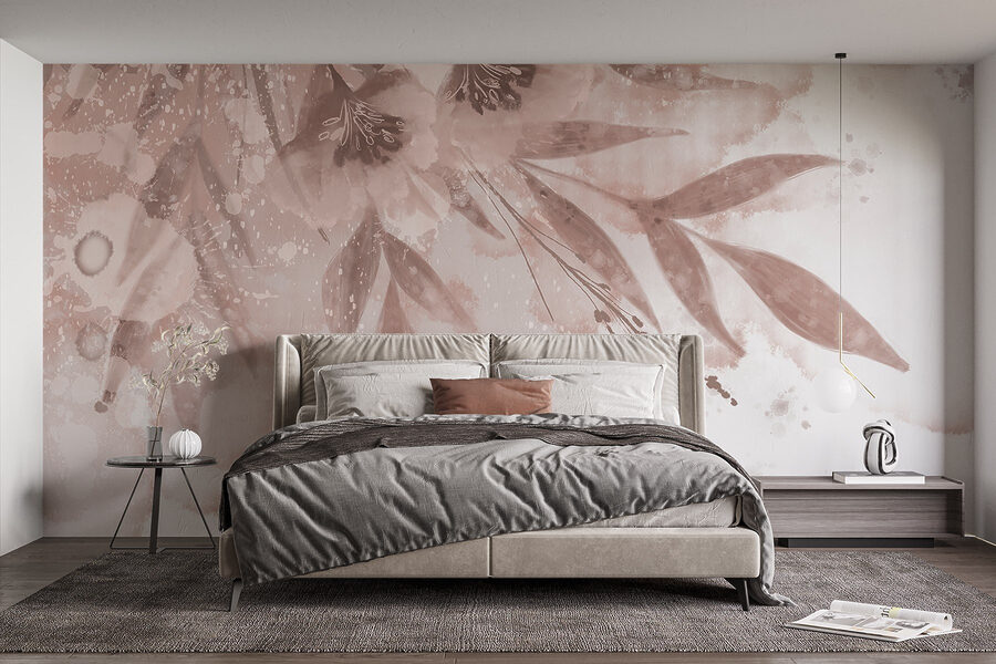 Florais suaves em tons pastel.