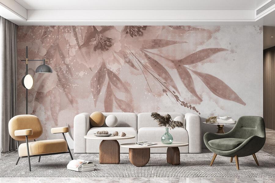 Florais suaves em tons pastel.