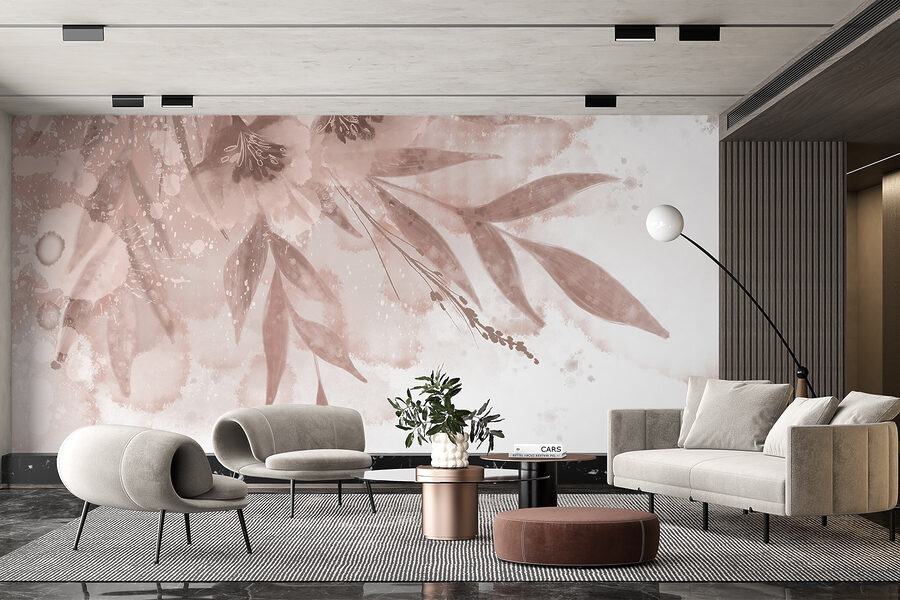 Florais suaves em tons pastel.