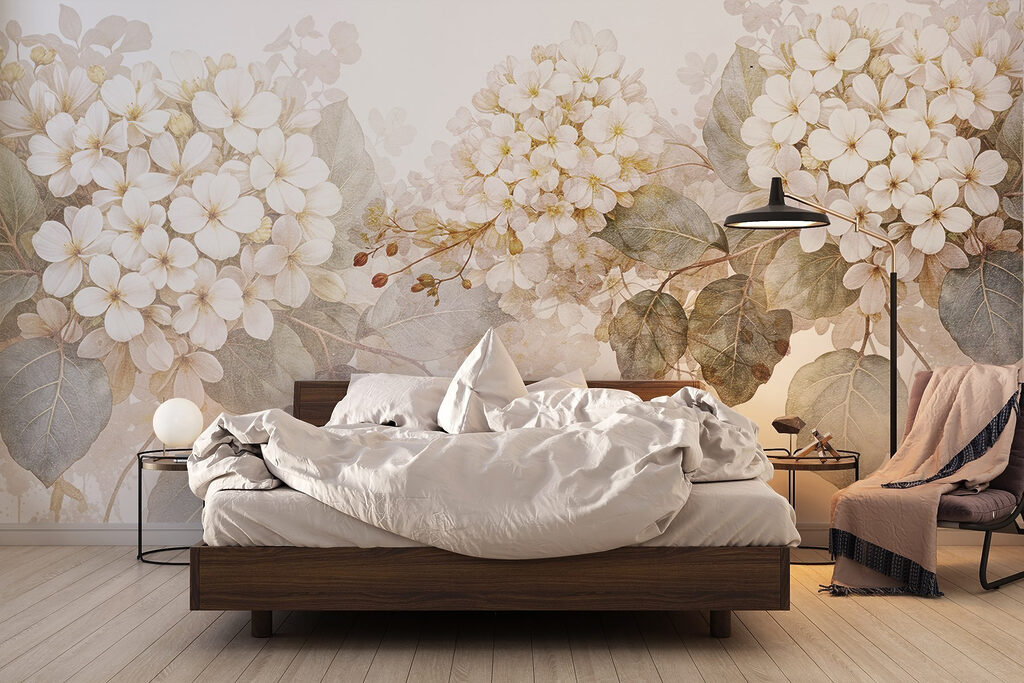 Delicate blooms in soft tones