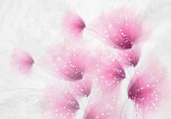 Flores cor-de-rosa com pontos brancos Flores cor-de-rosa com pontos brancos