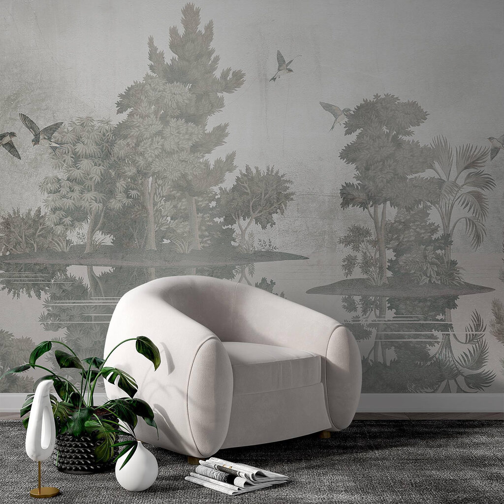 Birds flying over trees Birds flying over trees