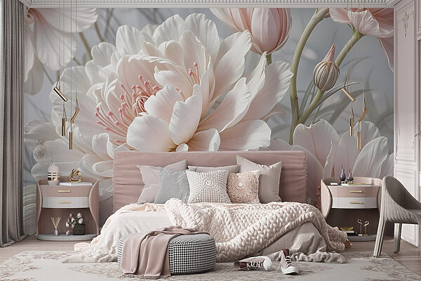 Flores delicadas em tons suaves Flores delicadas em tons suaves