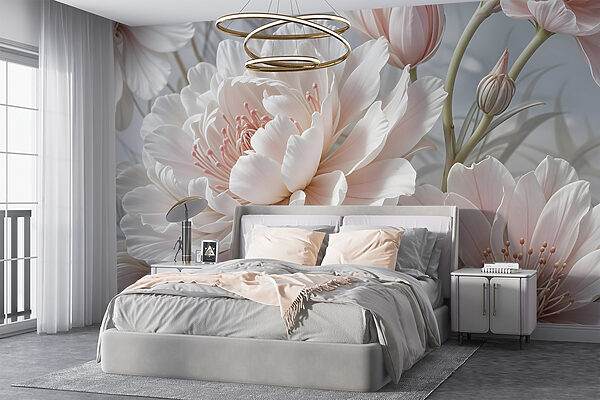 Flores delicadas em tons suaves Flores delicadas em tons suaves