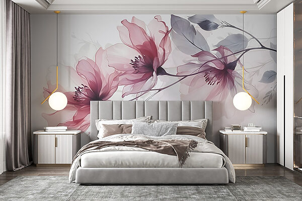 Flores delicadas em tons suaves Flores delicadas em tons suaves