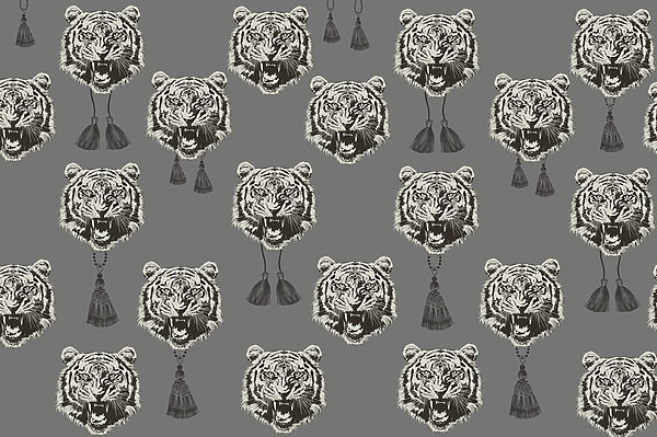 Padrão de cabeças de tigre Padrão de cabeças de tigre