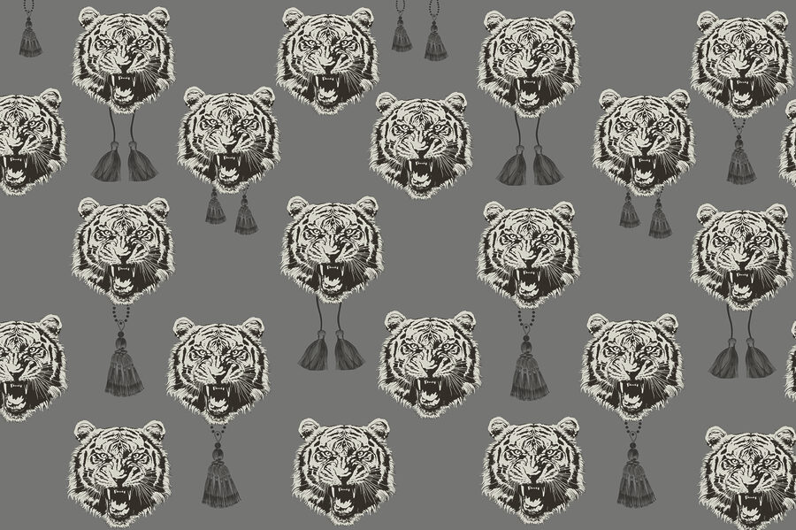 Padrão de cabeças de tigre