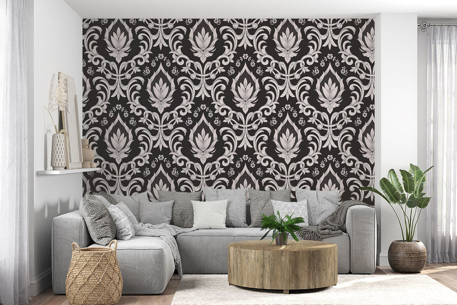 Papel de parede preto e branco