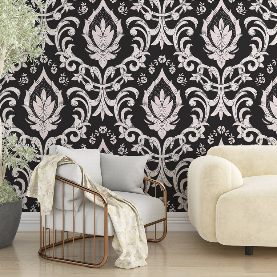 Papel de parede preto e branco