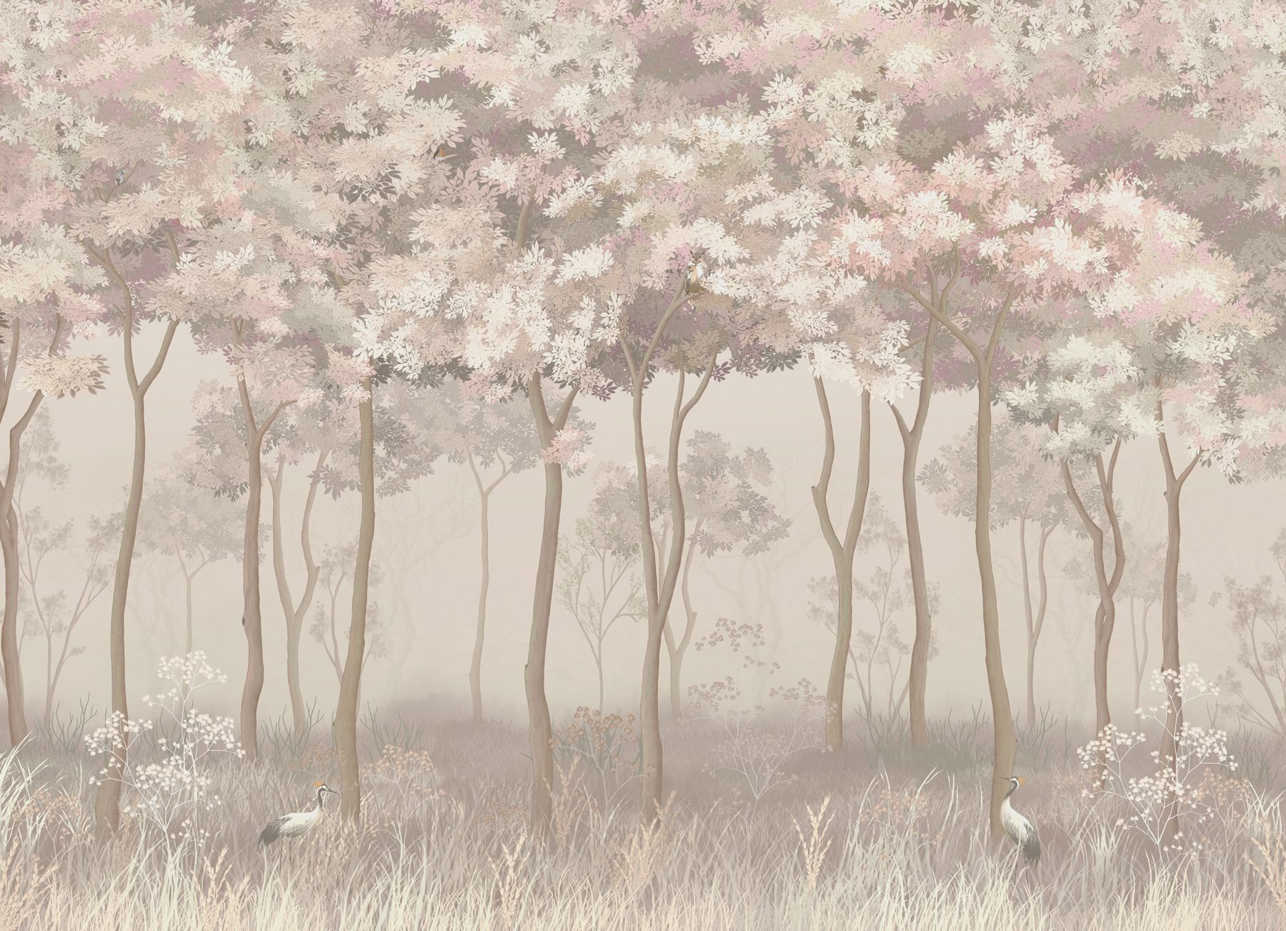 Group of birds in a forest Group of birds in a forest