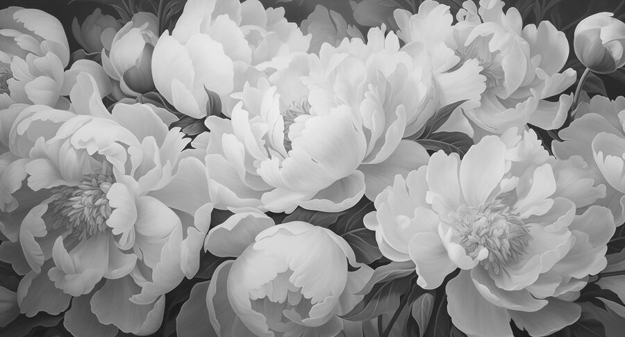 Grupo de flores brancas