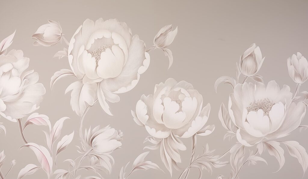 Papel de parede com flores Papel de parede com flores