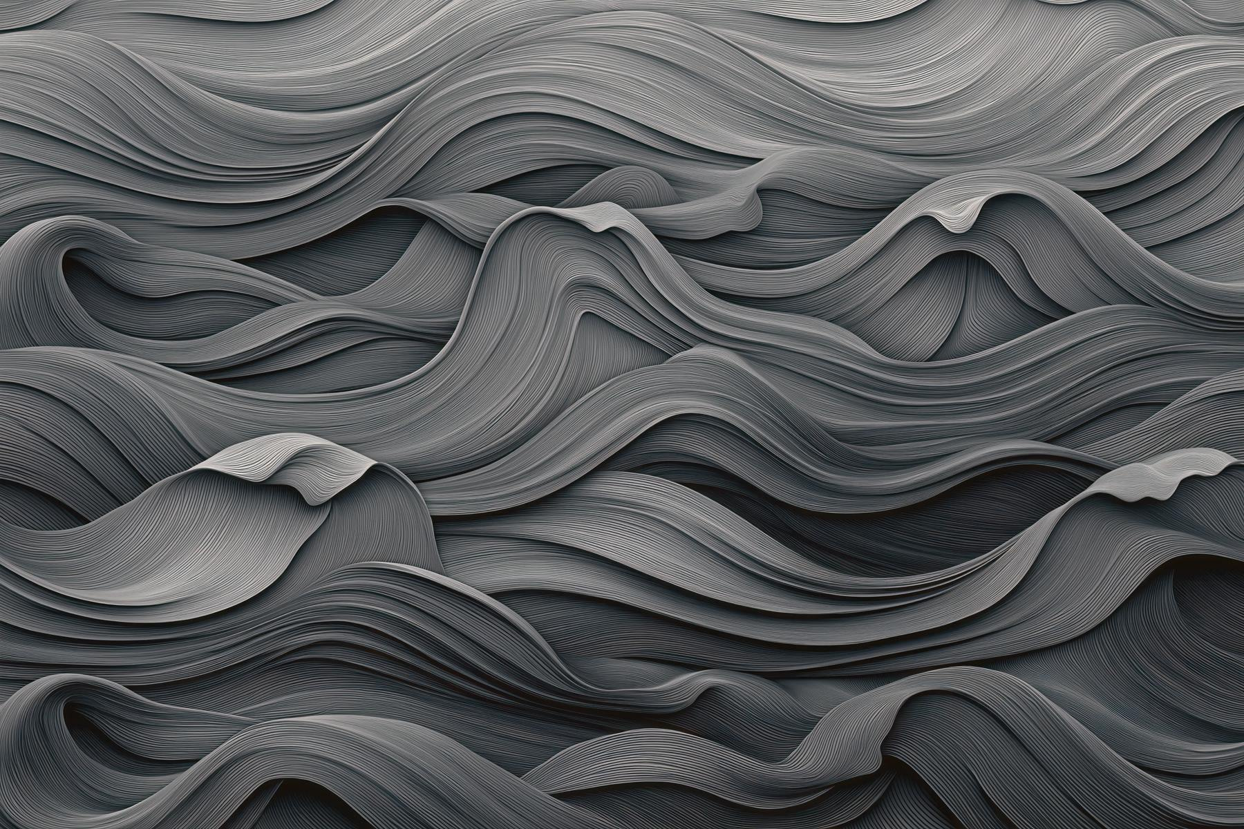 Grey and white wavy pattern