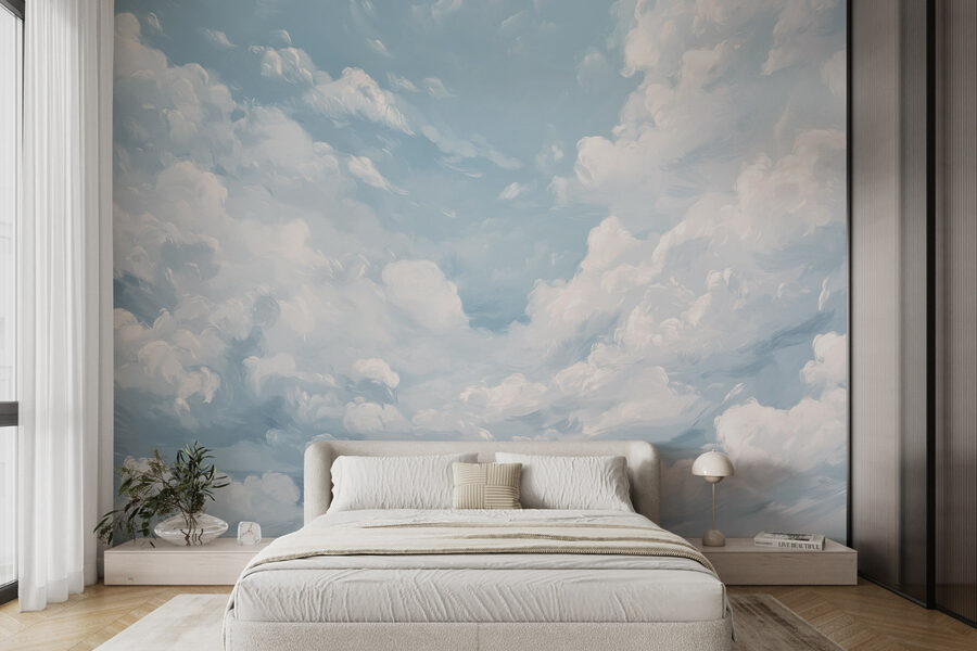 Céu azul com nuvens Céu azul com nuvens