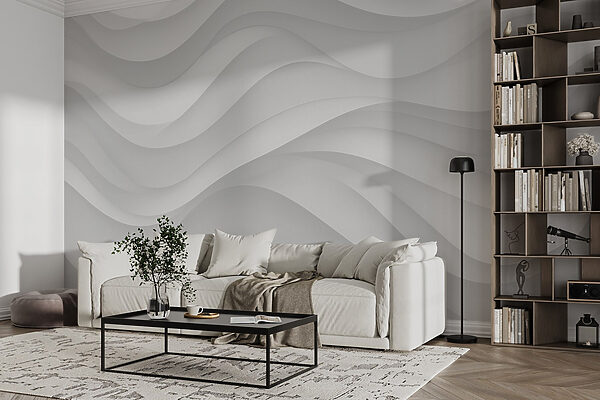 White and grey background