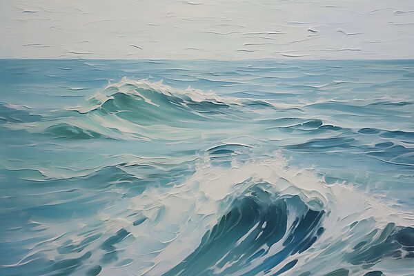 Pintura de uma onda Pintura de uma onda