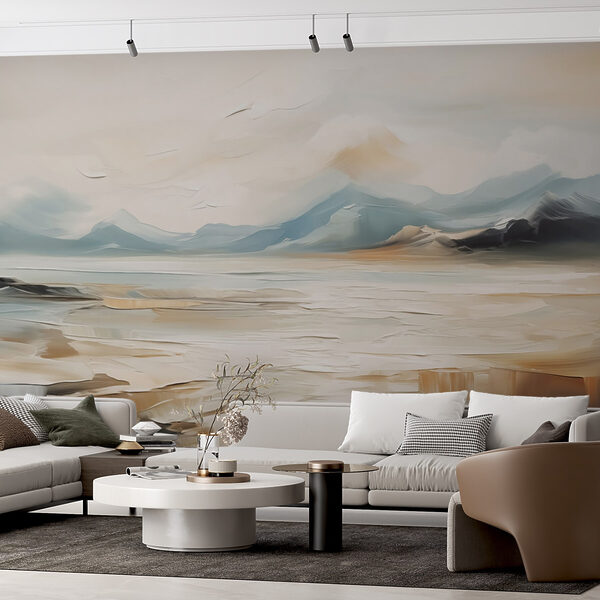 Pintura de uma paisagem desértica Pintura de uma paisagem desértica