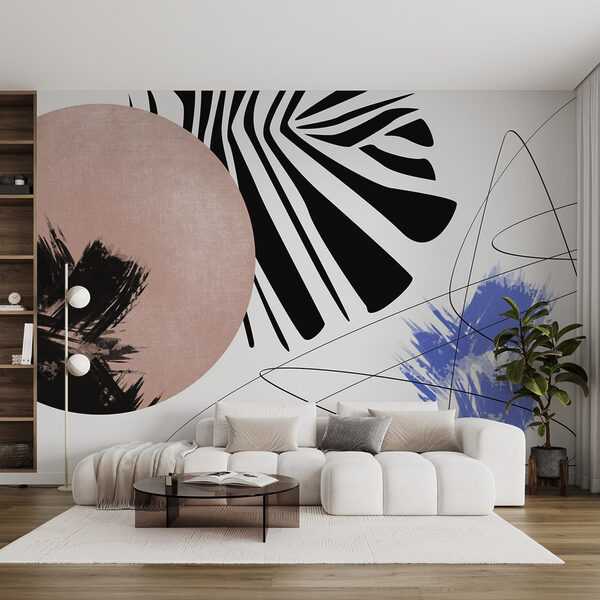 Formas abstractas criam uma composição dinâmica. Formas abstractas criam uma composição dinâmica.
