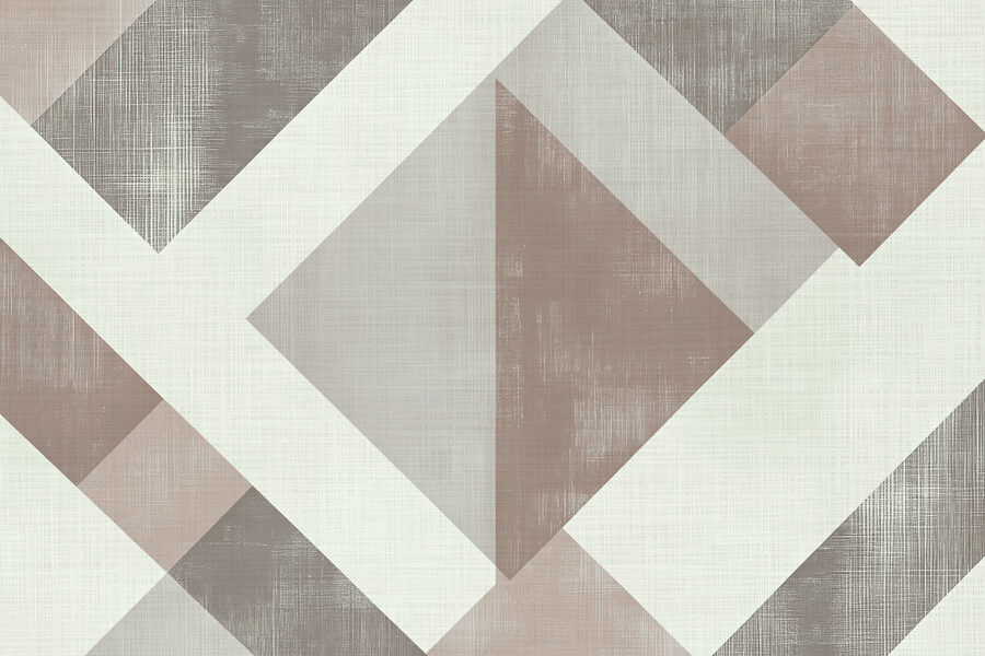 Desenho geométrico abstrato em tons suaves.