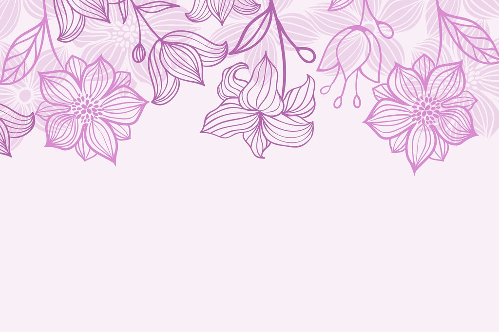Flores e folhas roxas Flores e folhas roxas