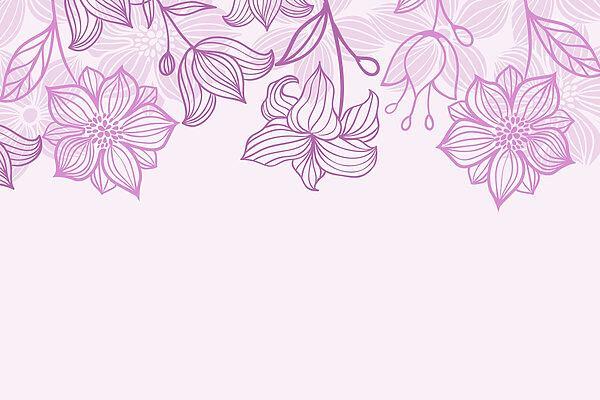 Flores e folhas roxas Flores e folhas roxas