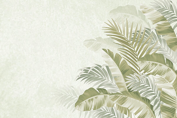 Desenho de fundo de folhagem tropical calma Desenho de fundo de folhagem tropical calma