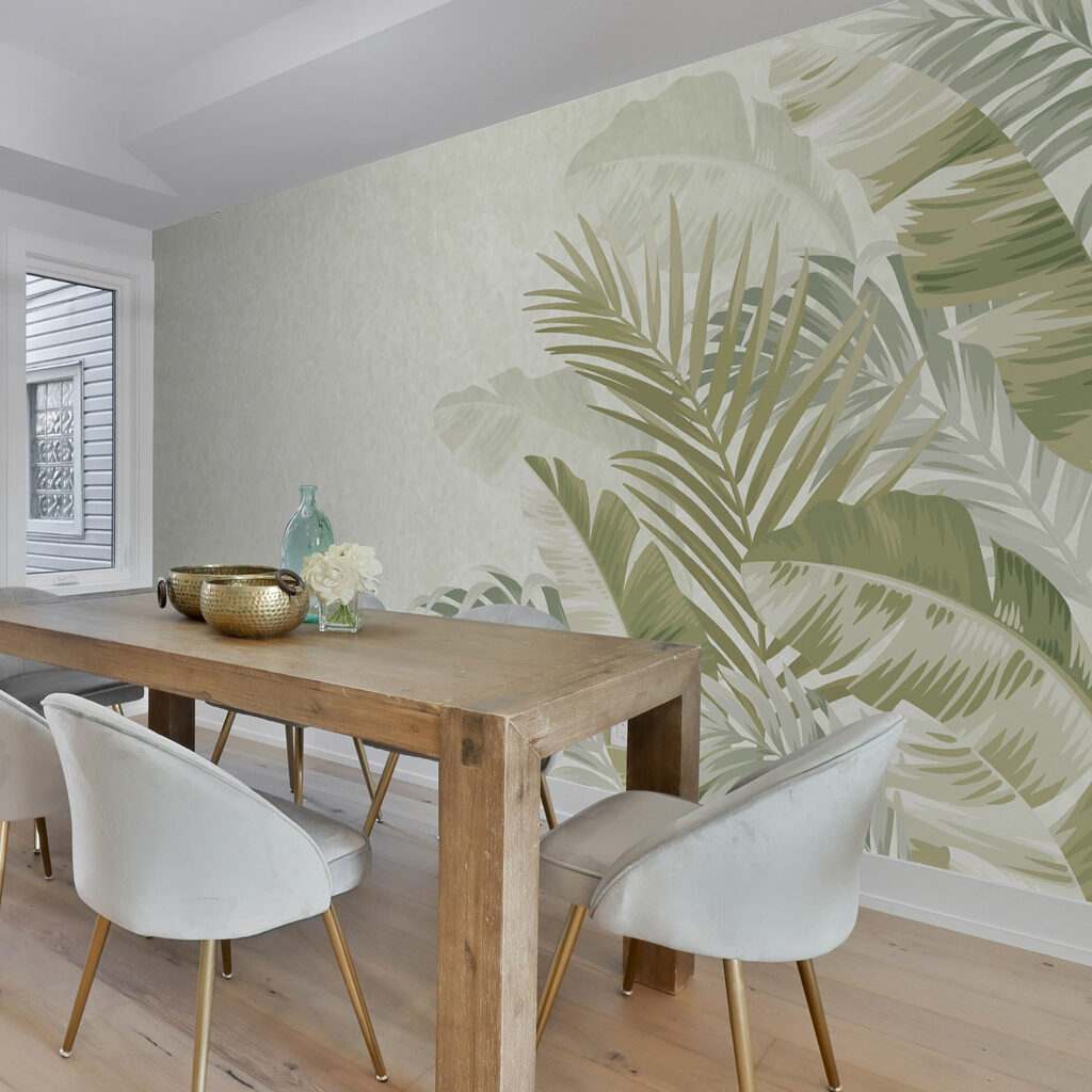 Calm tropical foliage background design Calm tropical foliage background design