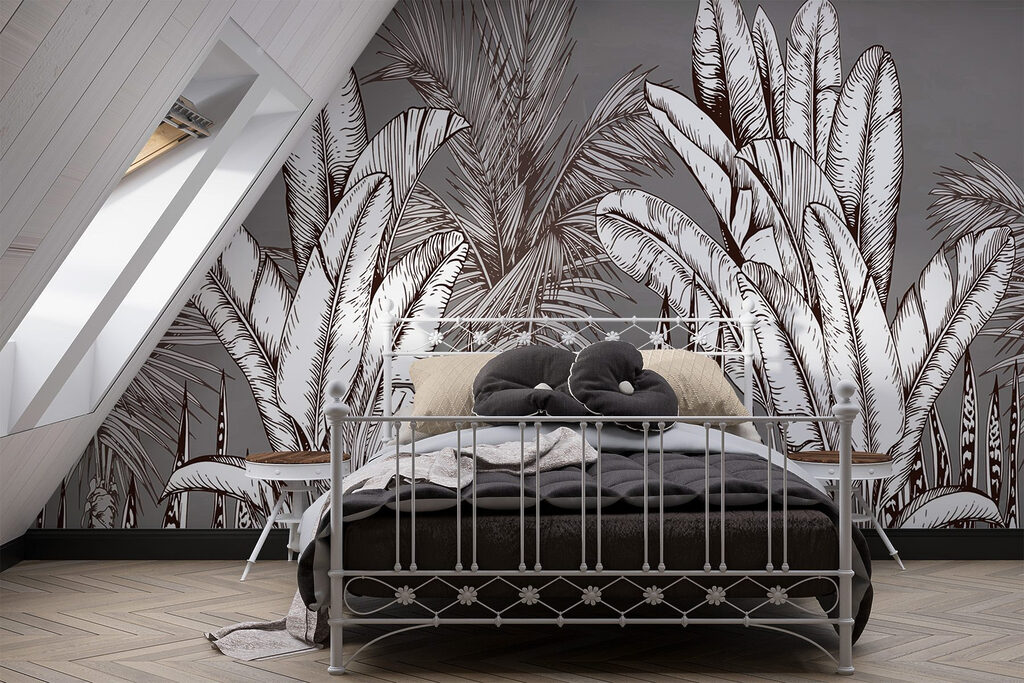 Group of plants with different leaves Group of plants with different leaves