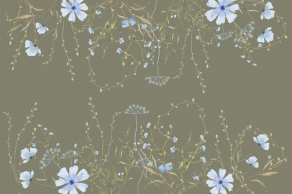 Padrão de flores e plantas Padrão de flores e plantas
