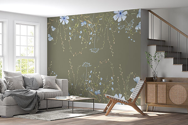 Padrão de flores e plantas Padrão de flores e plantas