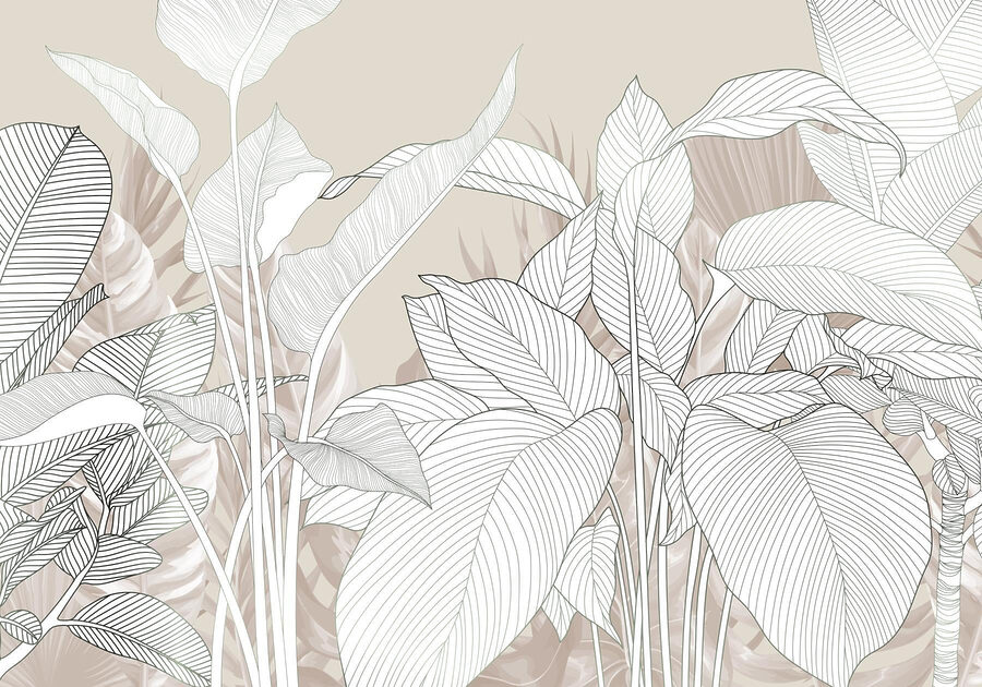 Linhas delicadas e texturas suaves