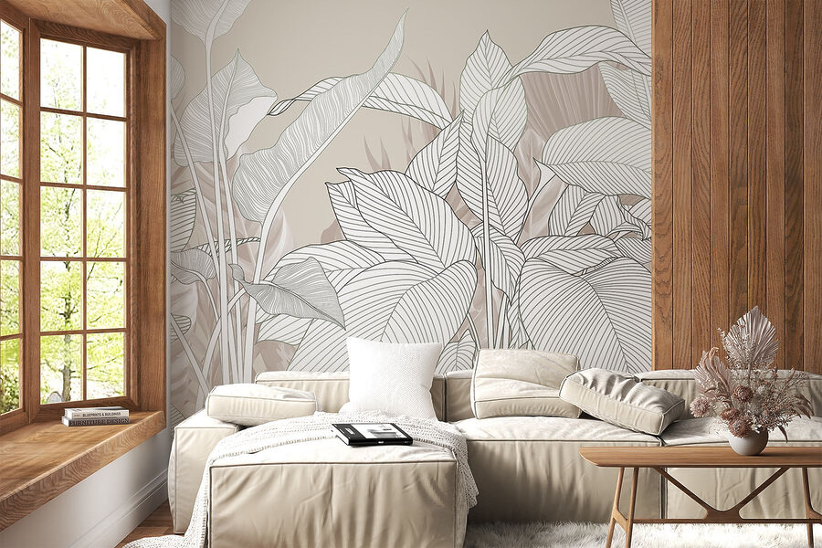 Linhas delicadas e texturas suaves